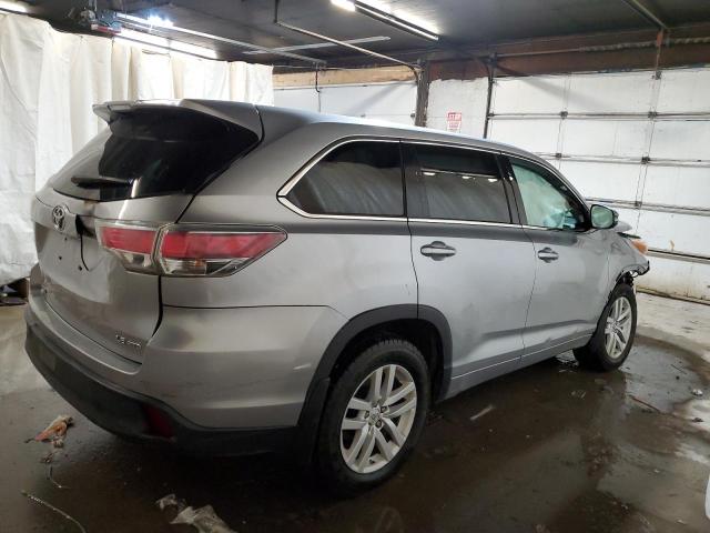 5TDBKRFH0FS126093 - 2015 TOYOTA HIGHLANDER LE SILVER photo 3