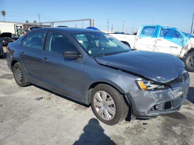 3VW2K7AJ8CM392260 - 2012 VOLKSWAGEN JETTA BASE GRAY photo 4