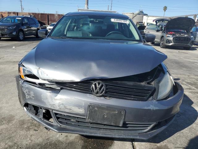 3VW2K7AJ8CM392260 - 2012 VOLKSWAGEN JETTA BASE GRAY photo 5