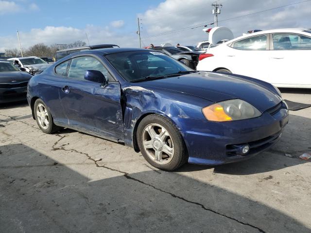 KMHHM65D83U070635 - 2003 HYUNDAI TIBURON BLUE photo 4