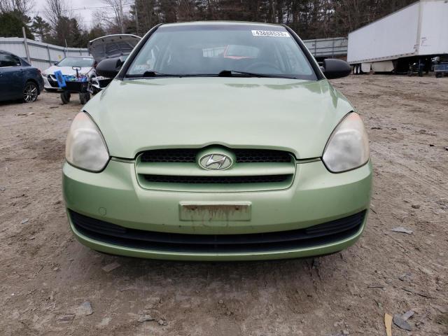 KMHCM36CX8U099415 - 2008 HYUNDAI ACCENT GS GREEN photo 5