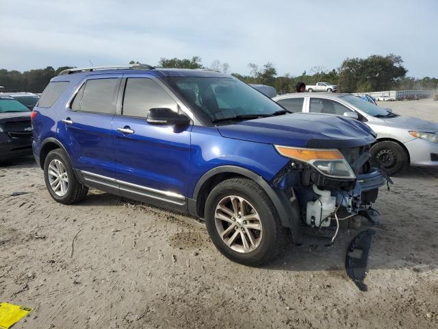 1FM5KED89FGA28387 - 2015 FORD EXPLORER X BLUE photo 4