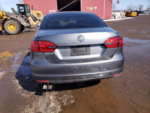 3VW2K7AJ8CM335444 - 2012 VOLKSWAGEN JETTA BASE GRAY photo 6