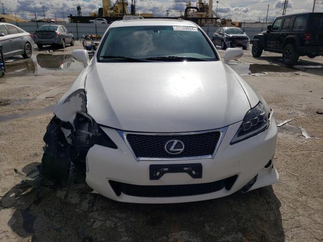 JTHBF5C20C5169006 - 2012 LEXUS IS 250 WHITE photo 5