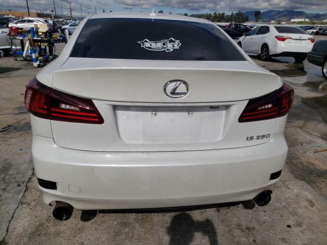 JTHBF5C20C5169006 - 2012 LEXUS IS 250 WHITE photo 6