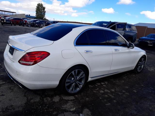 55SWF4JB8HU211054 - 2017 MERCEDES-BENZ C 300 WHITE photo 3