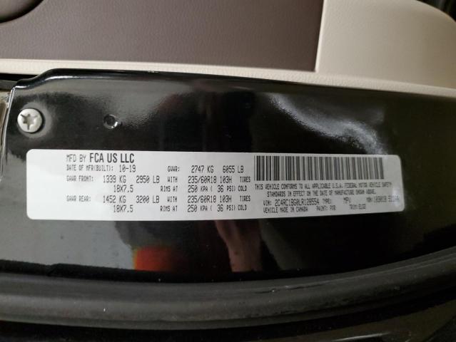 2C4RC1BG0LR128554 - 2020 CHRYSLER PACIFICA TOURING L BLACK photo 13