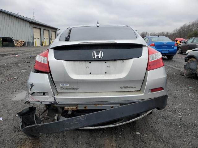 5J6TF2H58EL001825 - 2014 HONDA CROSSTOUR EXL SILVER photo 6