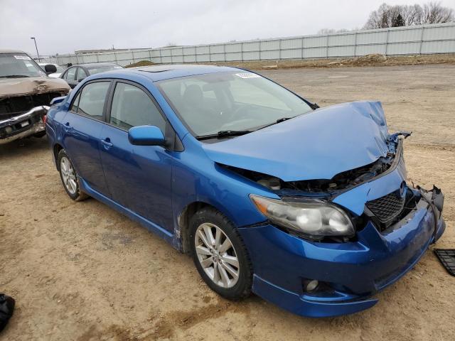 1NXBU4EE4AZ244586 - 2010 TOYOTA COROLLA BASE BLUE photo 4