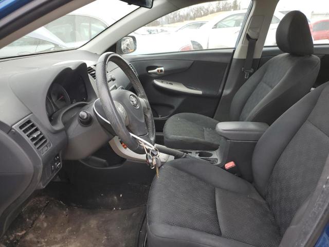 1NXBU4EE4AZ244586 - 2010 TOYOTA COROLLA BASE BLUE photo 7