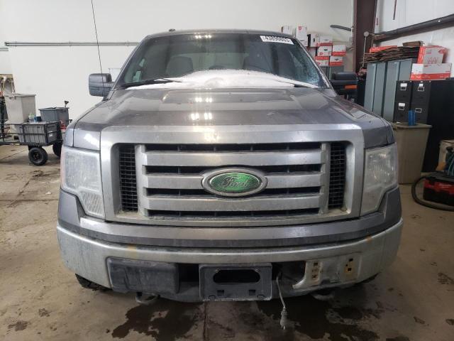 1FTEX1EM6CFC26807 - 2012 FORD F150 SUPER CAB GRAY photo 5