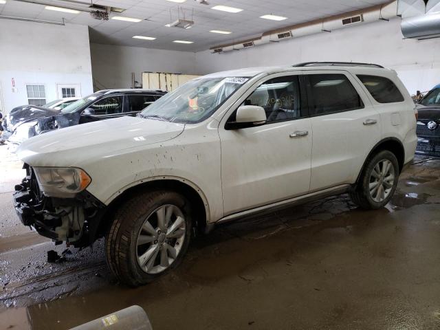 1C4RDHDG1DC553827 - 2013 DODGE DURANGO CREW WHITE photo 1