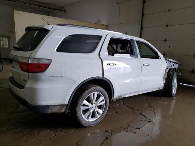 1C4RDHDG1DC553827 - 2013 DODGE DURANGO CREW WHITE photo 3