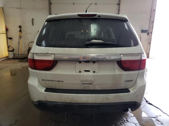 1C4RDHDG1DC553827 - 2013 DODGE DURANGO CREW WHITE photo 6