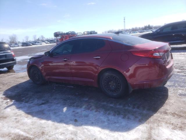 KNAGN4A75C5256240 - 2012 KIA OPTIMA EX RED photo 2