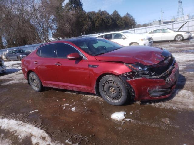 KNAGN4A75C5256240 - 2012 KIA OPTIMA EX RED photo 4