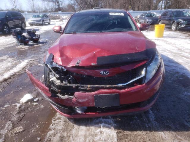 KNAGN4A75C5256240 - 2012 KIA OPTIMA EX RED photo 5