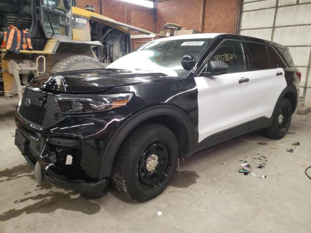 1FM5K8AB2MGC01017 - 2021 FORD EXPLORER POLICE INTERCEPTOR BLACK photo 1