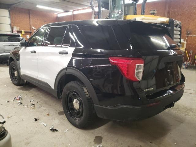 1FM5K8AB2MGC01017 - 2021 FORD EXPLORER POLICE INTERCEPTOR BLACK photo 2