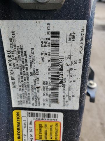 3LN6L5FC6JR607811 - 2018 LINCOLN MKZ RESERVE ლურჯი ფოტო 12