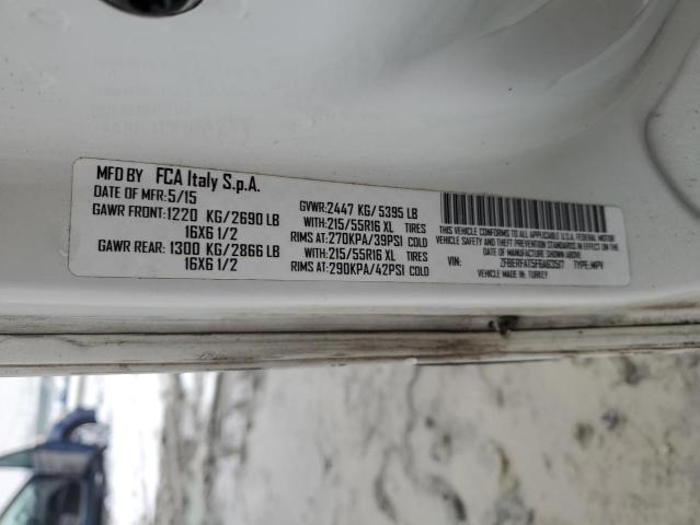 ZFBERFAT5F6A63517 - 2015 RAM PROMASTER WHITE photo 13