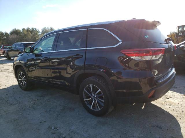 5TDJZRFH4JS489206 - 2018 TOYOTA HIGHLANDER SE BLACK photo 2