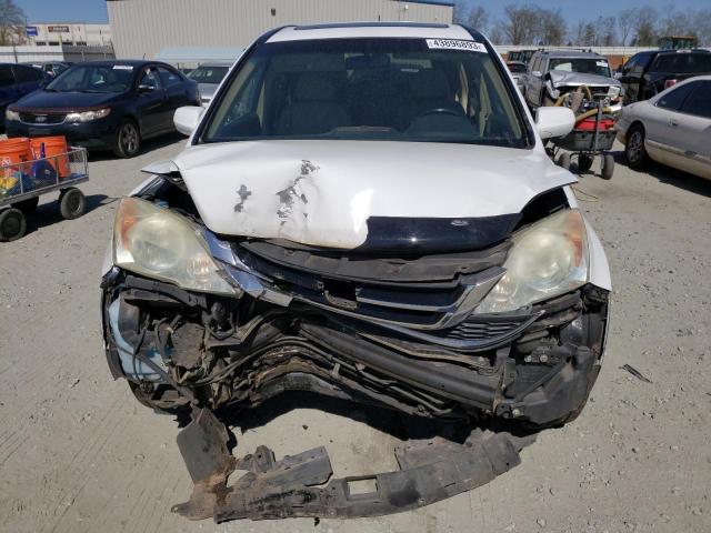 5J6RE3H78AL025301 - 2010 HONDA CR-V EXL WHITE photo 5