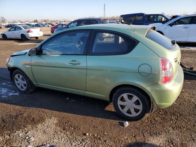 KMHCN35C87U035970 - 2007 HYUNDAI ACCENT BASE GREEN photo 2