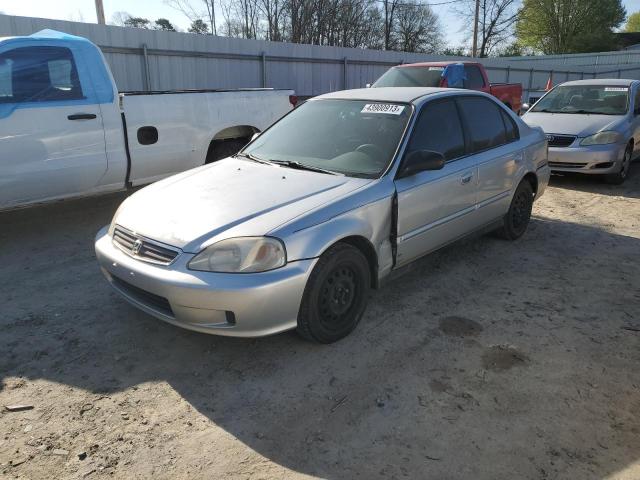 2HGEJ6613YH519851 - 2000 HONDA CIVIC BASE SILVER photo 1