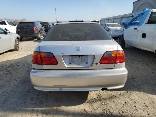 2HGEJ6613YH519851 - 2000 HONDA CIVIC BASE SILVER photo 6