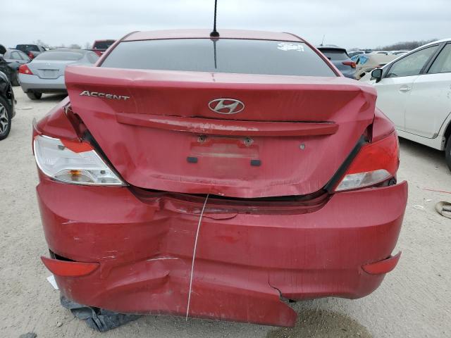 KMHCT4AE4HU281354 - 2017 HYUNDAI ACCENT SE RED photo 6