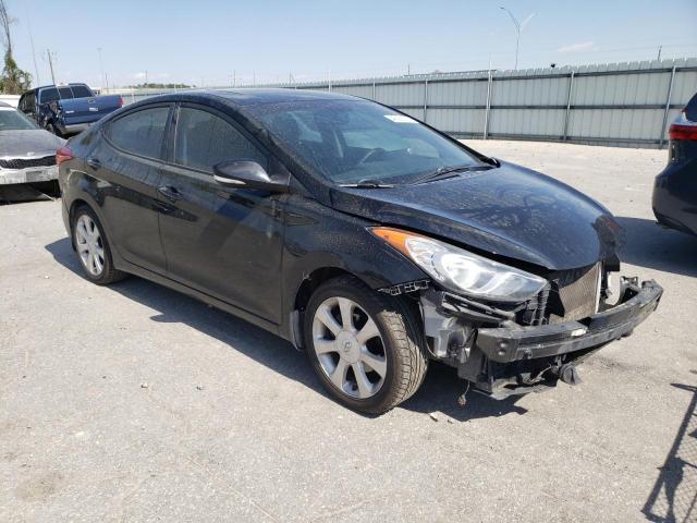 5NPDH4AE3CH127280 - 2012 HYUNDAI ELANTRA GLS BLACK photo 4