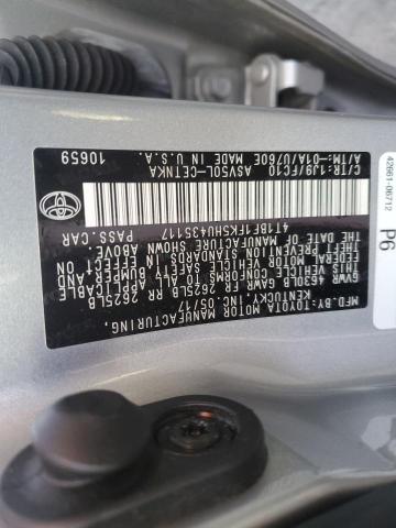 4T1BF1FK5HU435117 - 2017 TOYOTA CAMRY LE SILVER photo 12
