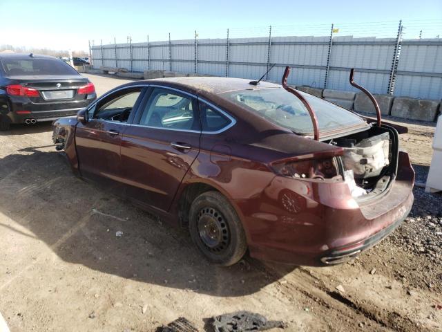 3FA6P0K90GR211944 - 2016 FORD FUSION TITANIUM BURGUNDY photo 2