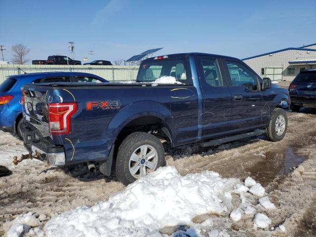 1FTEX1EP4GFA57631 - 2016 FORD F150 SUPER CAB BLUE photo 3