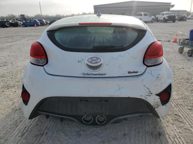 KMHTC6AE9DU131584 - 2013 HYUNDAI VELOSTER TURBO WHITE photo 6