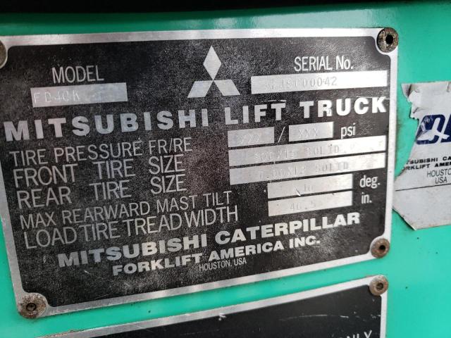 AF19C00042 - 2004 MITSUBISHI FORKLIFT GREEN photo 10