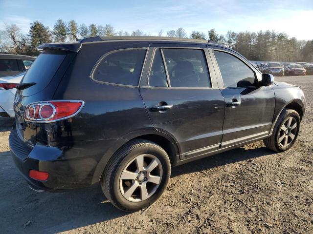 5NMSH73E19H238695 - 2009 HYUNDAI SANTA FE SE BLUE photo 3