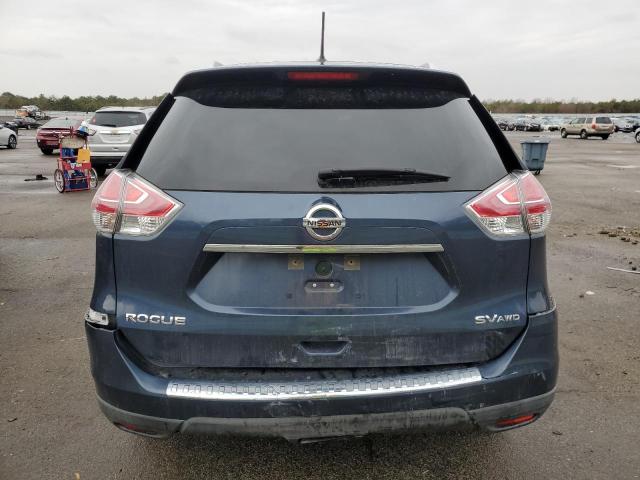 KNMAT2MV0GP715732 - 2016 NISSAN ROGUE S BLUE photo 6