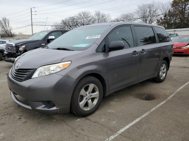 5TDKA3DC1BS005669 - 2011 TOYOTA SIENNA BASE GRAY photo 1