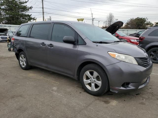 5TDKA3DC1BS005669 - 2011 TOYOTA SIENNA BASE GRAY photo 4