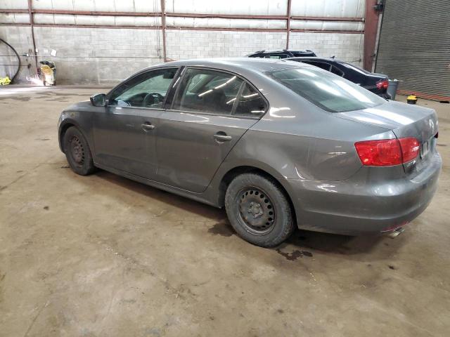 3VW2K7AJ1CM395372 - 2012 VOLKSWAGEN JETTA BASE GRAY photo 2