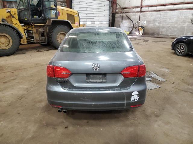 3VW2K7AJ1CM395372 - 2012 VOLKSWAGEN JETTA BASE GRAY photo 6