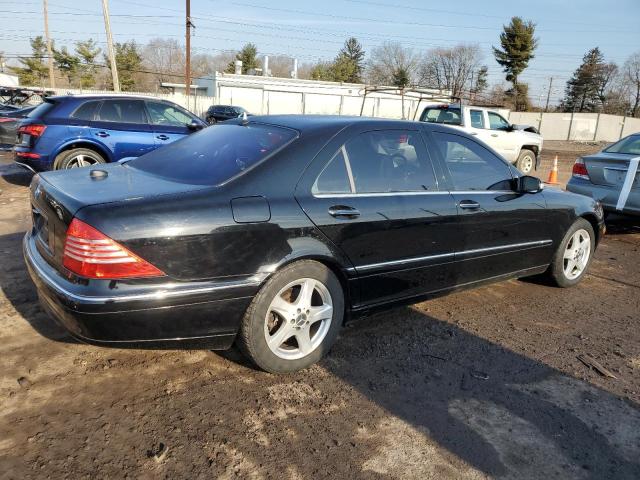 WDBNG70J55A439729 - 2005 MERCEDES-BENZ S 430 BLACK photo 3