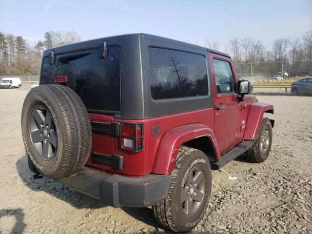 1C4AJWAG4CL290407 - 2012 JEEP WRANGLER SPORT BURGUNDY photo 3