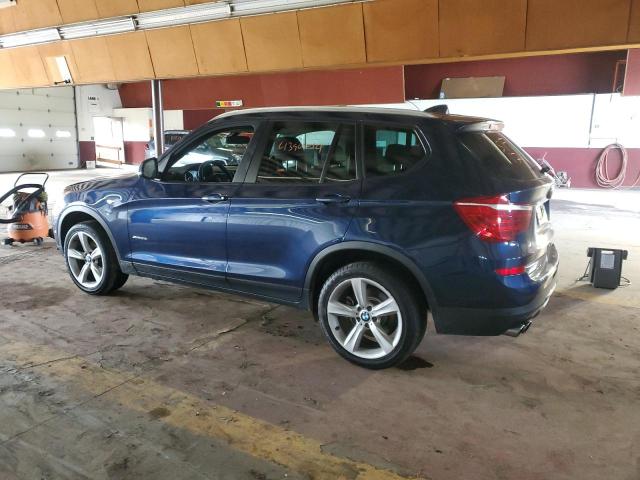 5UXWX9C52H0T04992 - 2017 BMW X3 XDRIVE28I BLUE photo 2