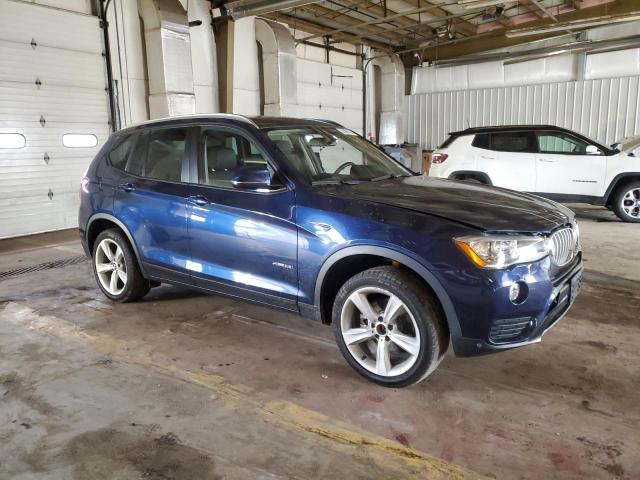 5UXWX9C52H0T04992 - 2017 BMW X3 XDRIVE28I BLUE photo 4