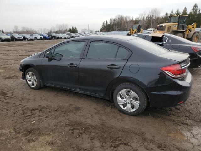 2HGFB2F46DH106269 - 2013 HONDA CIVIC LX BLACK photo 2