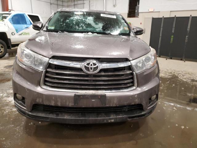 5TDJKRFH5GS324438 - 2016 TOYOTA HIGHLANDER XLE GRAY photo 5