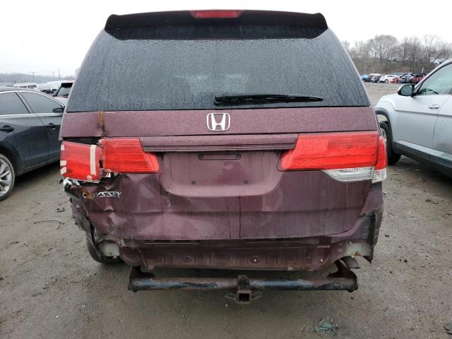 5FNRL3H59AB108488 - 2010 HONDA ODYSSEY EX BURGUNDY photo 6